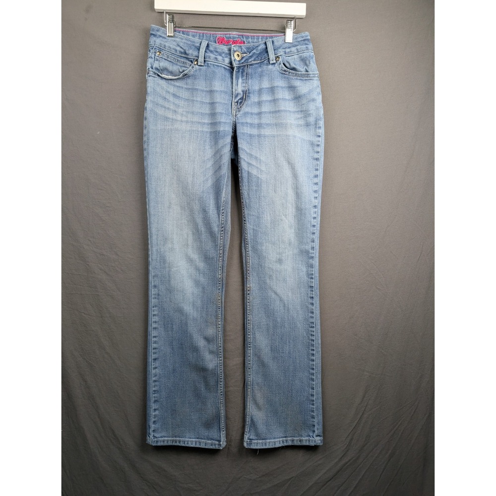 Wrangler Women Blue Bootcut Denim‎ Jeans Size 7/8x34